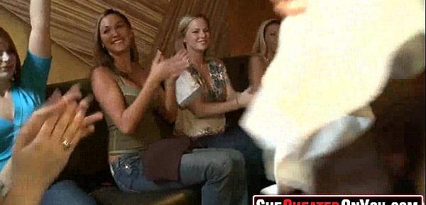  30 Hot milfs at cfnm party caught cheating